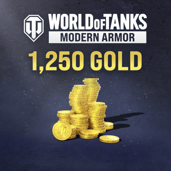 World Of Tanks (WOT) - Gold | Золото - 1250 | 1190 (+60 Бонус) | PS4 | PS5